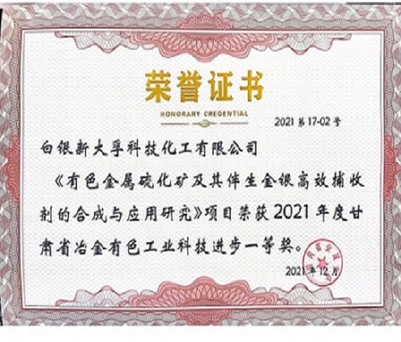 甘肃省科技进步一等奖